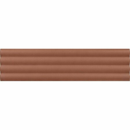 APOLLO TILE Arte 1.97 in. x 7.87 in. Matte Red Ceramic Subway Deco Wall and Floor Tile 4.1 sq. ft./case, 38PK RID88TERDECM